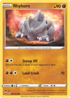 Rhyhorn (097) (97) [SWSH01: Sword & Shield Base Set] - Deck Out Gaming