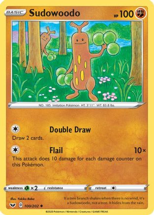 Sudowoodo (100) [SWSH01: Sword & Shield Base Set] Reverse Holofoil - Deck Out Gaming