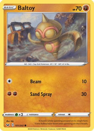 Baltoy (101) (101) [SWSH01: Sword & Shield Base Set] Reverse Holofoil - Deck Out Gaming