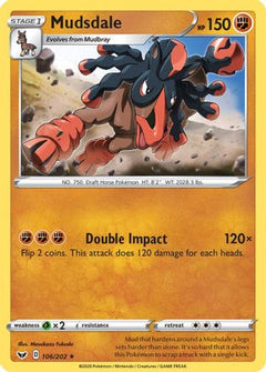 Mudsdale (106) [SWSH01: Sword & Shield Base Set] Reverse Holofoil - Deck Out Gaming