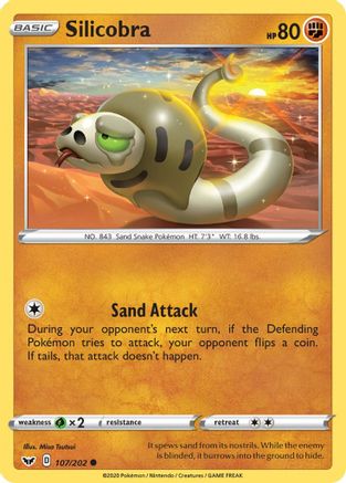 Silicobra (107) (107) [SWSH01: Sword & Shield Base Set] Reverse Holofoil - Deck Out Gaming