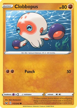 Clobbopus (112) (112) [SWSH01: Sword & Shield Base Set] Reverse Holofoil - Deck Out Gaming