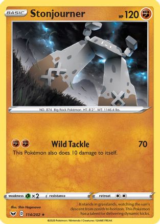 Stonjourner (114) [SWSH01: Sword & Shield Base Set] Reverse Holofoil - Deck Out Gaming