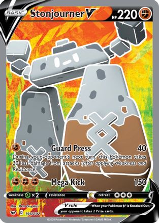 Stonjourner V (Full Art) (193) [SWSH01: Sword & Shield Base Set] Holofoil - Deck Out Gaming