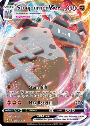 Stonjourner VMAX (116) [SWSH01: Sword & Shield Base Set] Holofoil - Deck Out Gaming