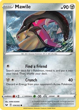 Mawile (129) [SWSH01: Sword & Shield Base Set] Reverse Holofoil - Deck Out Gaming