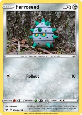 Ferroseed (130) [SWSH01: Sword & Shield Base Set] Reverse Holofoil - Deck Out Gaming