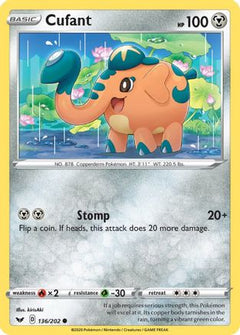 Cufant (136) [SWSH01: Sword & Shield Base Set] Reverse Holofoil - Deck Out Gaming
