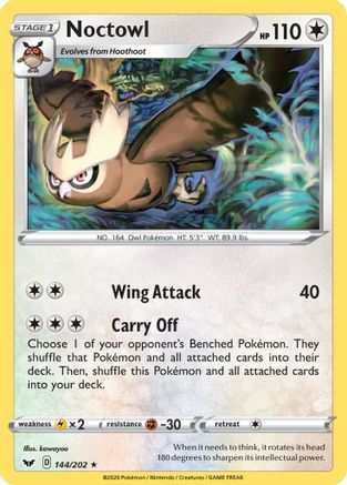 Noctowl (144) [SWSH01: Sword & Shield Base Set] Reverse Holofoil - Deck Out Gaming
