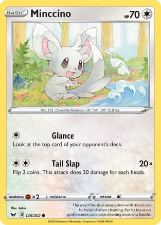 Minccino (145) (145/202) [SWSH01: Sword & Shield Base Set] - Deck Out Gaming