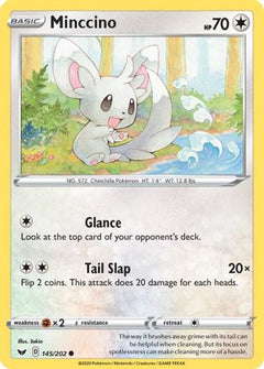 Minccino (145) (145) [SWSH01: Sword & Shield Base Set] Reverse Holofoil - Deck Out Gaming