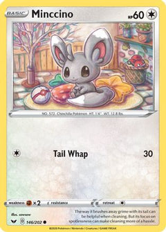 Minccino (146) (146) [SWSH01: Sword & Shield Base Set] Reverse Holofoil - Deck Out Gaming