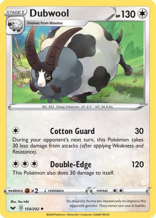 Dubwool (154) [SWSH01: Sword & Shield Base Set] - Deck Out Gaming