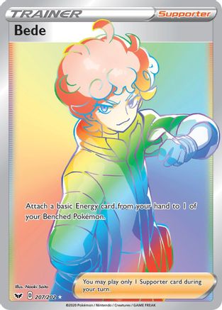 Bede (Secret) (207) [SWSH01: Sword & Shield Base Set] Holofoil - Deck Out Gaming