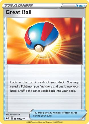 Great Ball (164) [SWSH01: Sword & Shield Base Set] - Deck Out Gaming