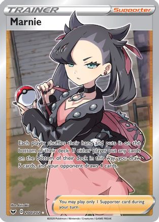 Marnie (Full Art) (200/202) [SWSH01: Sword & Shield Base Set] - Deck Out Gaming