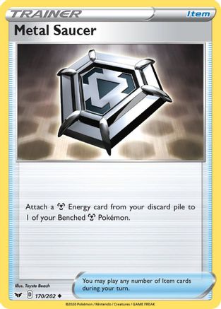 Metal Saucer (170) [SWSH01: Sword & Shield Base Set] Reverse Holofoil - Deck Out Gaming