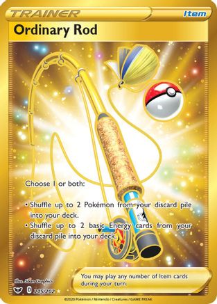 Ordinary Rod (Secret) (215) [SWSH01: Sword & Shield Base Set] Holofoil - Deck Out Gaming