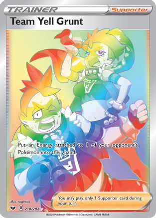 Team Yell Grunt (Secret) (210) [SWSH01: Sword & Shield Base Set] Holofoil - Deck Out Gaming