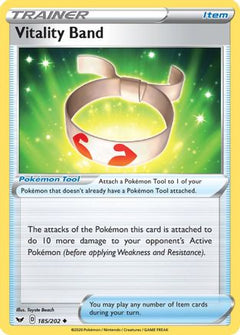 Vitality Band (185) [SWSH01: Sword & Shield Base Set] Reverse Holofoil - Deck Out Gaming