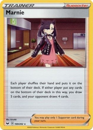 Marnie (169/202) (Theme Deck Exclusive) [Sword & Shield: Base Set] - Deck Out Gaming