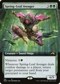 Spring-Leaf Avenger (Extended Art) (481) [Kamigawa: Neon Dynasty] - Deck Out Gaming