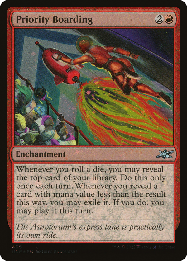 Priority Boarding (Galaxy Foil) (405) [Unfinity] foil - Deck Out Gaming