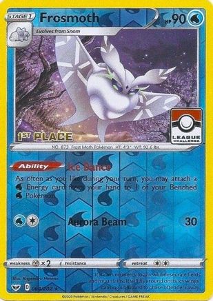 Frosmoth - 064/202 (League Challenge) [1st Place] (64) [League & Championship Cards] Reverse Holofoil - Deck Out Gaming