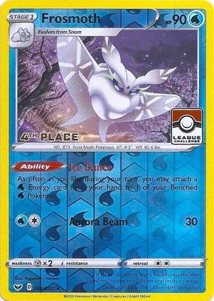 Frosmoth - 064/202 (League Challenge) [4th Place] (64) [League & Championship Cards] Reverse Holofoil - Deck Out Gaming