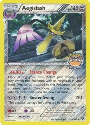 Aegislash - 85/146 (Regional Championships) (85) [League & Championship Cards] Reverse Holofoil - Deck Out Gaming