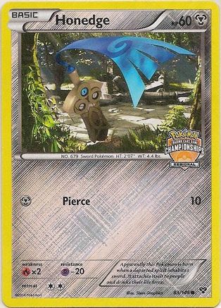 Honedge - 83/146 (Regional Championships) (83) [League & Championship Cards] Reverse Holofoil - Deck Out Gaming