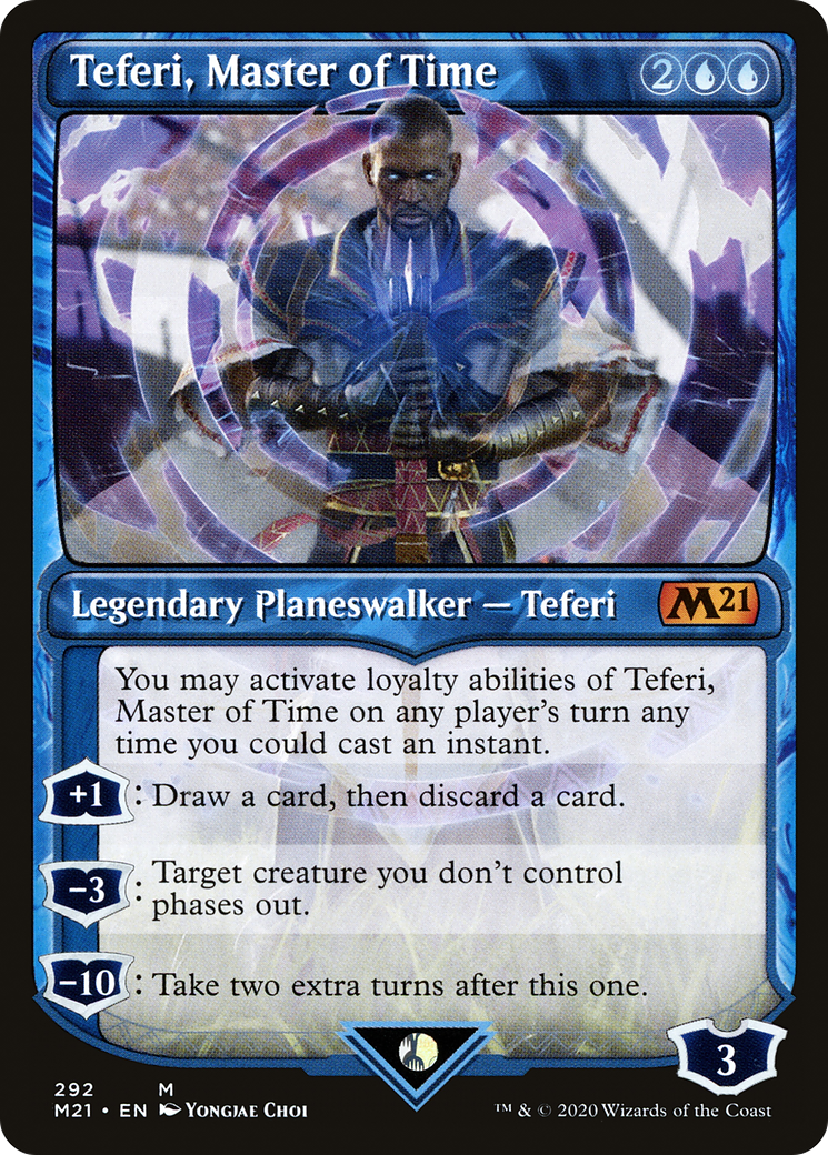 Teferi, Master of Time (Showcase) (292) (292) [Core Set 2021] - Deck Out Gaming
