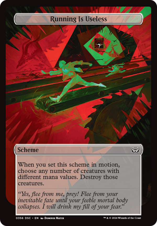 Running Is Useless (Full Art) (356) [Duskmourn: House of Horror Commander] - Deck Out Gaming