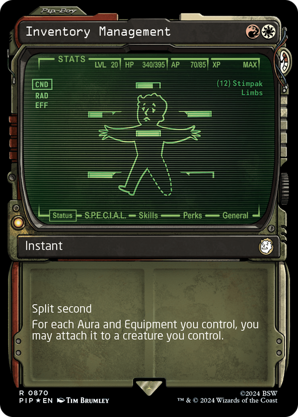 Inventory Management (Showcase) (Surge Foil) (870) [Fallout] foil - Deck Out Gaming