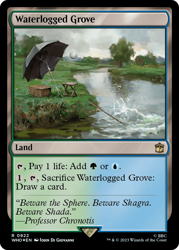 Waterlogged Grove (Surge Foil) (922) [Doctor Who] foil - Deck Out Gaming