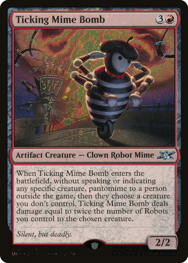 Ticking Mime Bomb (Galaxy Foil) (410) [Unfinity] foil - Deck Out Gaming