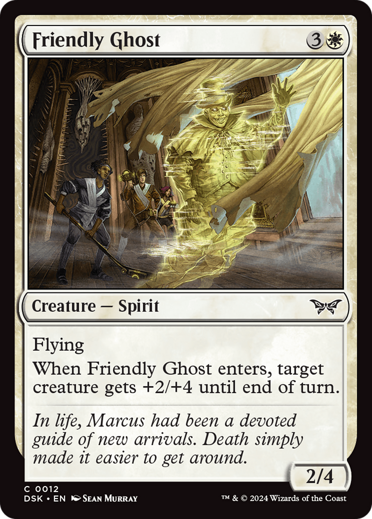 Friendly Ghost (12) [Duskmourn: House of Horror] foil - Deck Out Gaming