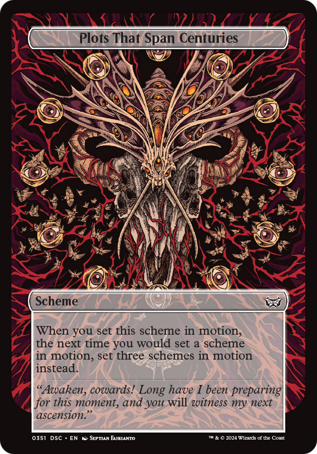 Plots That Span Centuries (Full Art) (351) [Duskmourn: House of Horror Commander] - Deck Out Gaming
