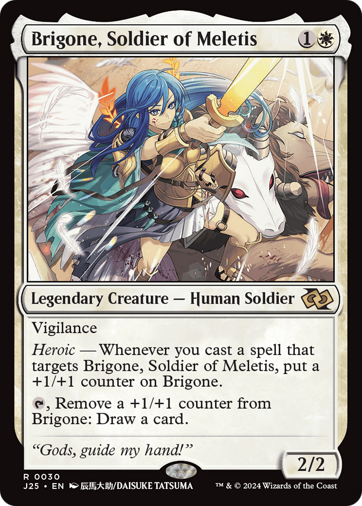 Brigone, Soldier of Meletis (Anime) (30) [Foundations Jumpstart] - Deck Out Gaming