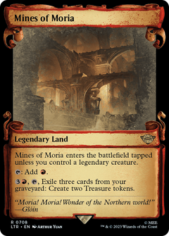 Mines of Moria (Showcase Scrolls) (708) [The Lord of the Rings: Tales of Middle-earth] foil - Deck Out Gaming