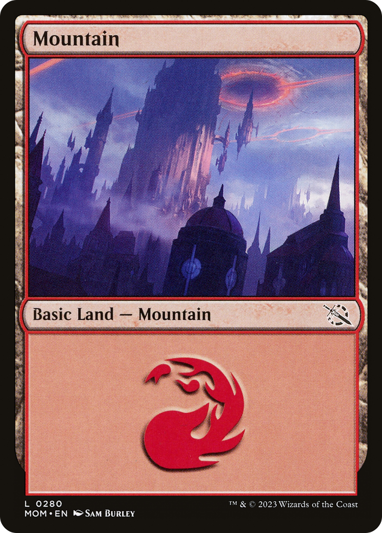 Mountain (0280) (280) [March of the Machine] foil - Deck Out Gaming