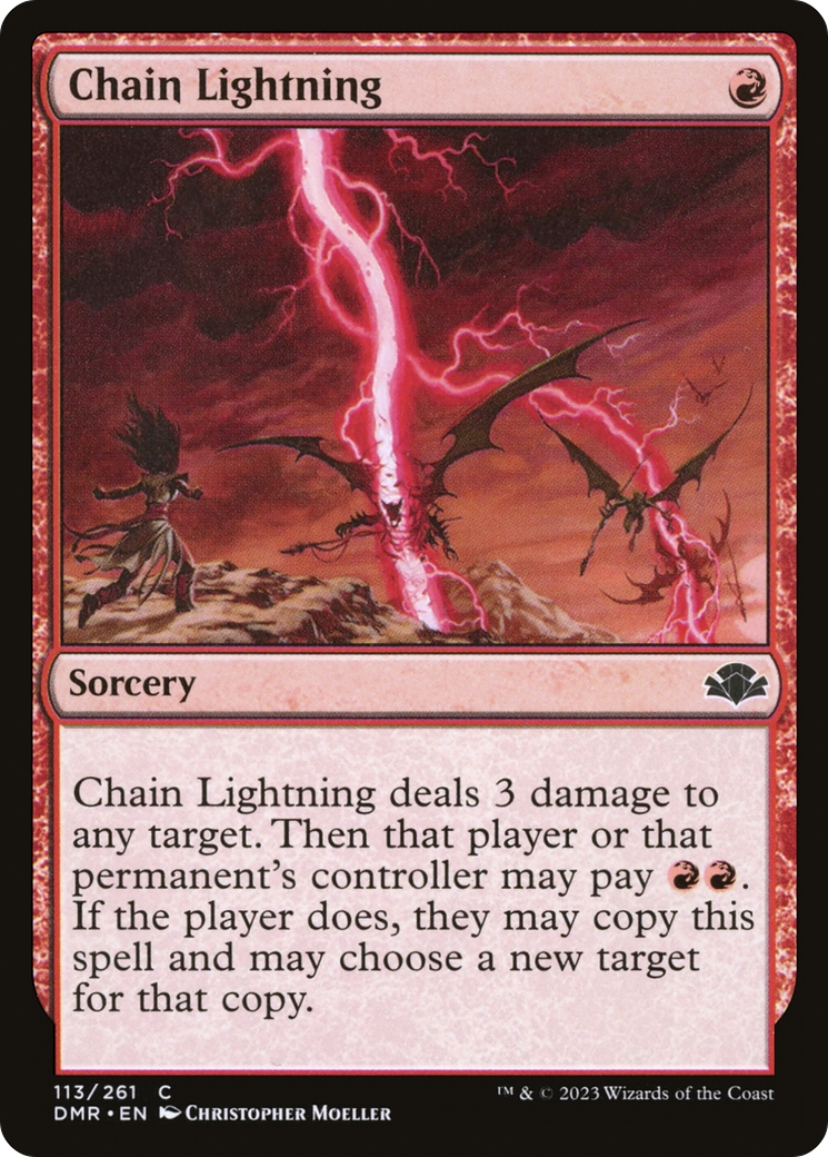 Chain Lightning (113) [Dominaria Remastered] - Deck Out Gaming