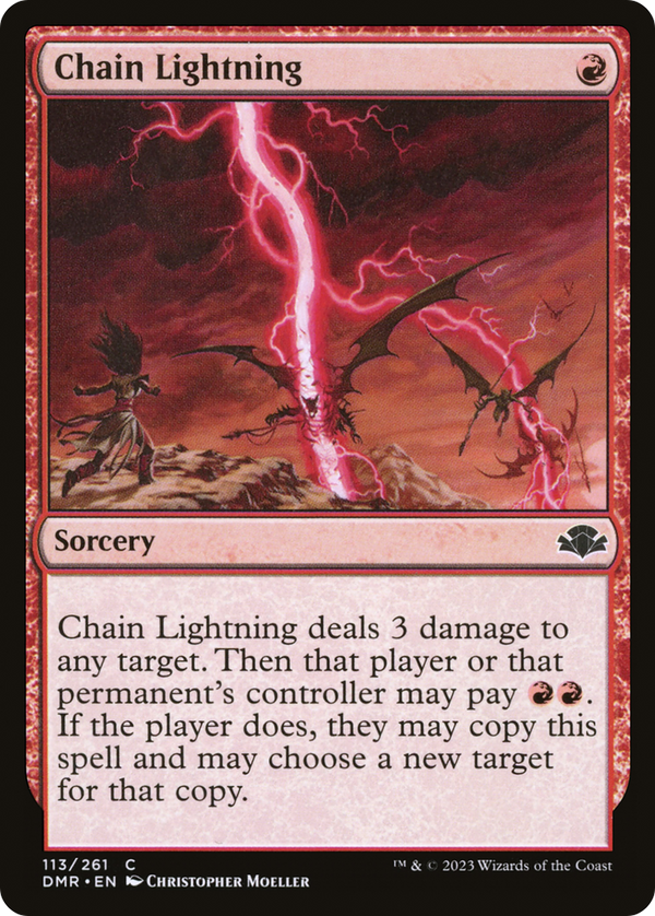 Chain Lightning (113) [Dominaria Remastered] - Deck Out Gaming