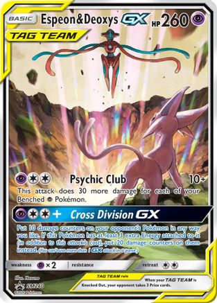 Espeon & Deoxys GX - SM240 (SM240) [SM Promos] Holofoil - Deck Out Gaming