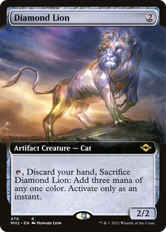 Diamond Lion (Extended Art) (470) [Modern Horizons 2] foil - Deck Out Gaming