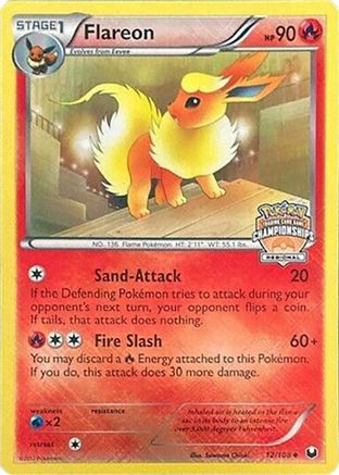 Flareon - 12/108 (Regional Championships) (12) [League & Championship Cards] Reverse Holofoil - Deck Out Gaming