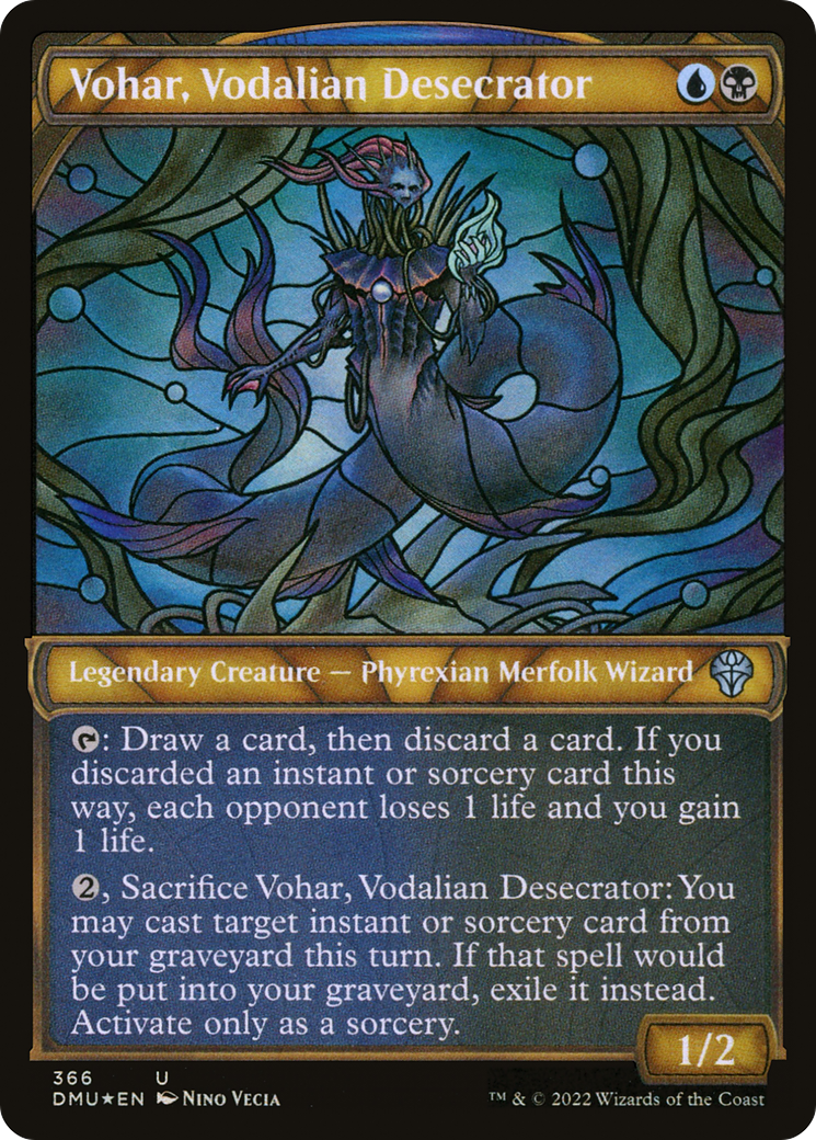 Vohar, Vodalian Desecrator (Textured Foil) (366) [Dominaria United] foil - Deck Out Gaming