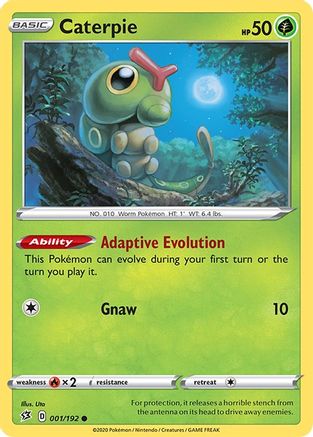 Caterpie (1) [SWSH02: Rebel Clash] Reverse Holofoil - Deck Out Gaming