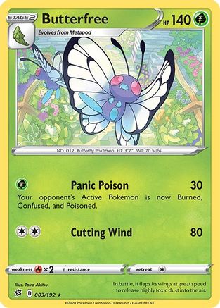 Butterfree (3) [SWSH02: Rebel Clash] Reverse Holofoil - Deck Out Gaming