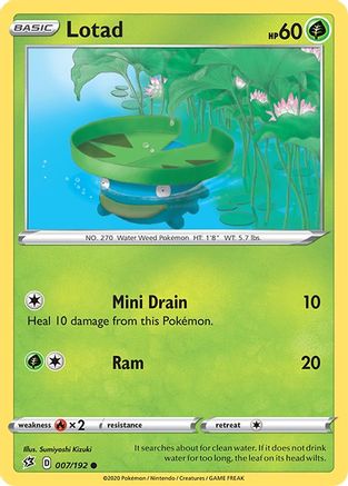 Lotad (7) [SWSH02: Rebel Clash] Reverse Holofoil - Deck Out Gaming
